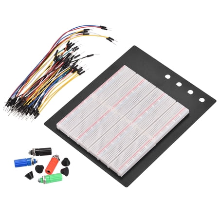 Uxcell Breadboards Kit 2200 Point Solderless Breadboards Set for Shield and Testing 1 set