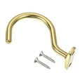 thumbnail image 1 of Uxcell Bridge Stick and Ball Rack Hooks Snooker Table Pool Cue Racks Hook, Gold Tone, 1 of 5