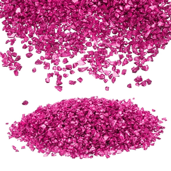 Uxcell Broken Crushed Glass Irregular Sequins, 2-4mm Lavender Metallic Chunky Glitters