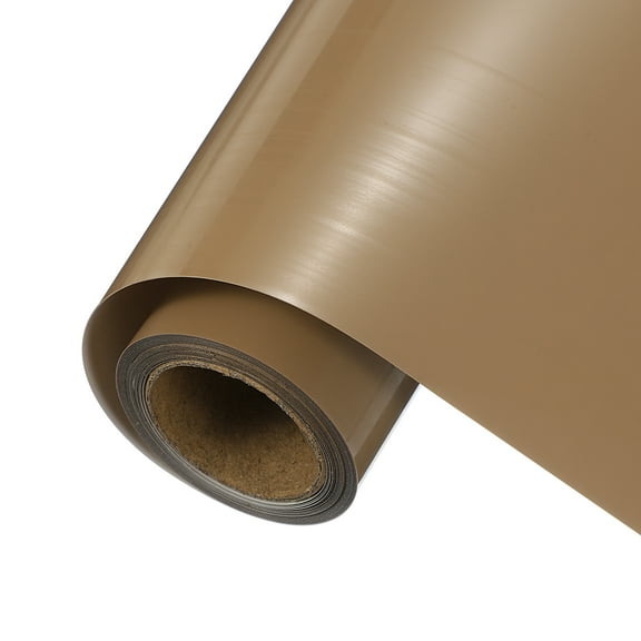 Uxcell Brown Heat Transfer Vinyl, 12 Inch x 8ft Iron-on Vinyl Roll for Decal Cutting Signs Scrapbooking DIY Craft Home Decoration
