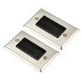 thumbnail image 1 of Uxcell Brush Wall Plate Decoration Wall Panel Single Gang 114mmx70mm Silver Tone 2 Pcs, 1 of 4