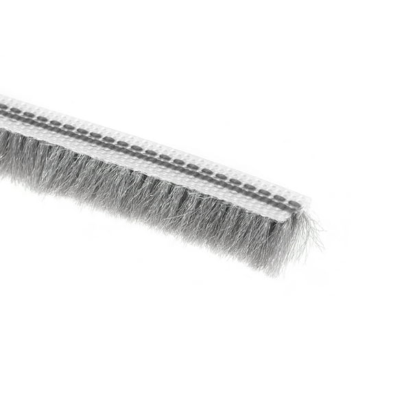 Uxcell Brush Weather Stripping 15M/49.2Ft Card Slot Seal Strip 5x7mm/0.2"x0.28"/WxH