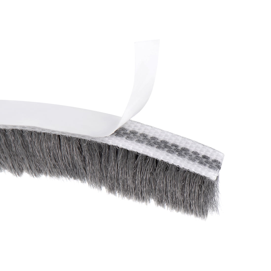 Uxcell Brush Weather Stripping Adhesive Felt Door Seal Strip 394Inch L x0.47Inch W Gray