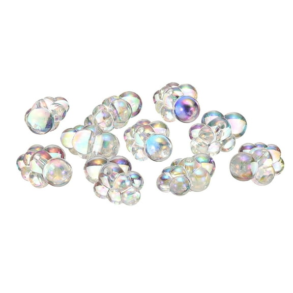 Uxcell Bubble Clusters for Miniature Dollhouse Bathtub, 1:16 Scale Acrylic Iridescent Clear Bubbles, 10-Piece