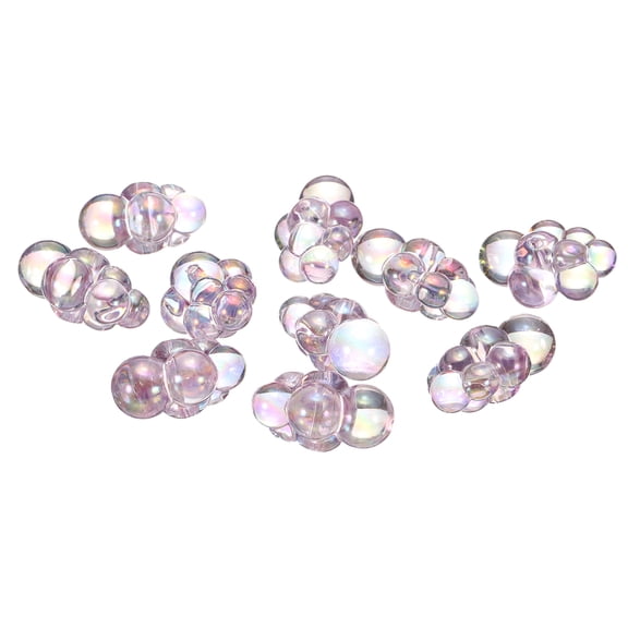 Uxcell Bubble Clusters for Miniature Dollhouse Bathtub, 1:16 Scale Acrylic Purple Bubbles, 10-Piece