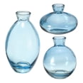 thumbnail image 1 of Uxcell Bud Vases, Set of 3 Small Vintage Glass Flower Bud Vase for Wedding Party, Blue, 1 of 6