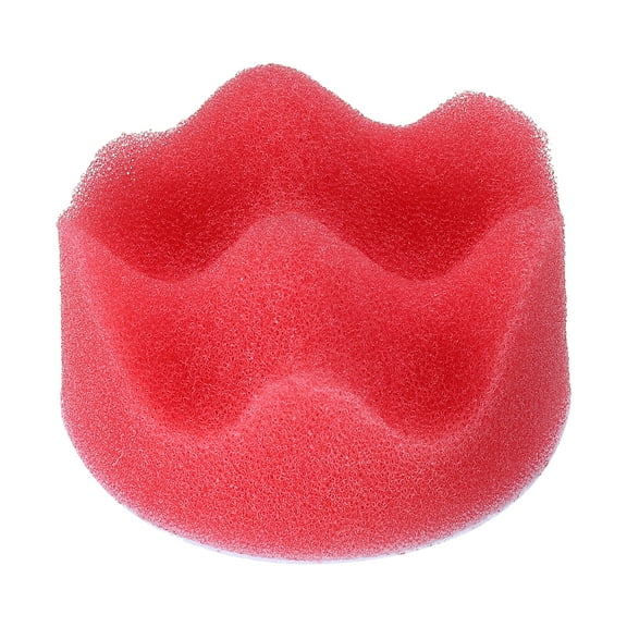 Uxcell Buffing Sponge Pads 2" Polishing Wheel Waffle Finishing Grip Pad Car Buffer Polisher with Hook and Loop Back for Car Detailing Polishing Waxing, Red