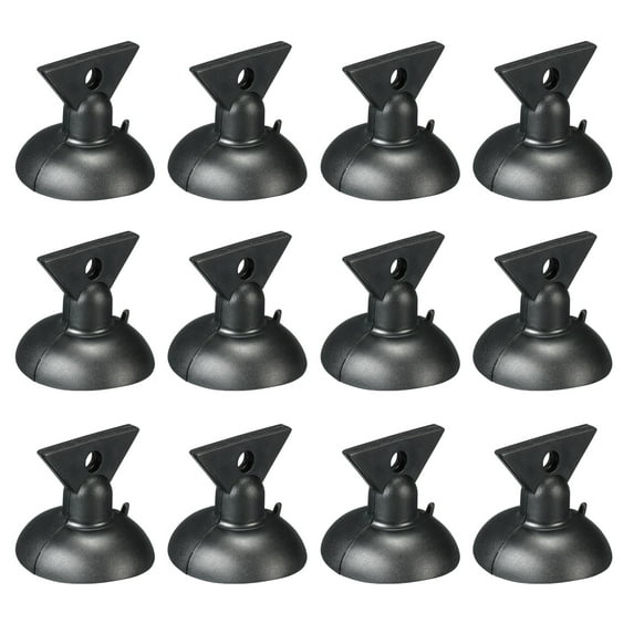 Uxcell Bulb Changers, Suction Cup Light Lamp Replacing Tools for GU10 MR16 Bulbs, Black Pack of 12
