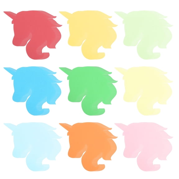 Uxcell Bulletin Cutouts Paper, 108 Pcs Single Horn Horse Shaped Paper Cut Outs Decor