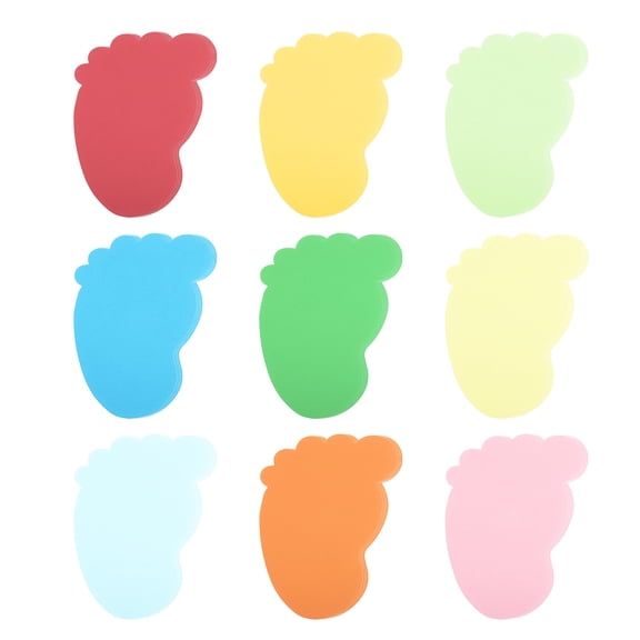 Uxcell Bulletin Cutouts Paper, 36 Pcs Footprint Shaped Paper Cut Outs Decor