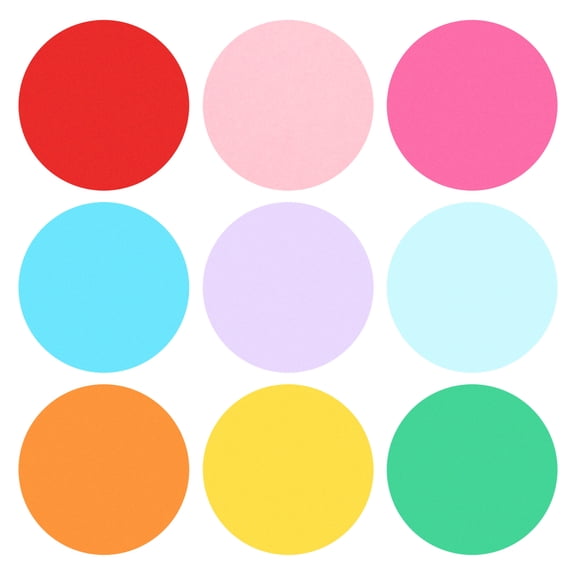 Uxcell Bulletin Cutouts Paper, 54Pcs Circle Paper Cut Out with Adhesive