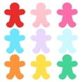 thumbnail image 1 of Uxcell Bulletin Cutouts Paper, 54Pcs People Shape Paper Cut Out with Adhesive, 1 of 6