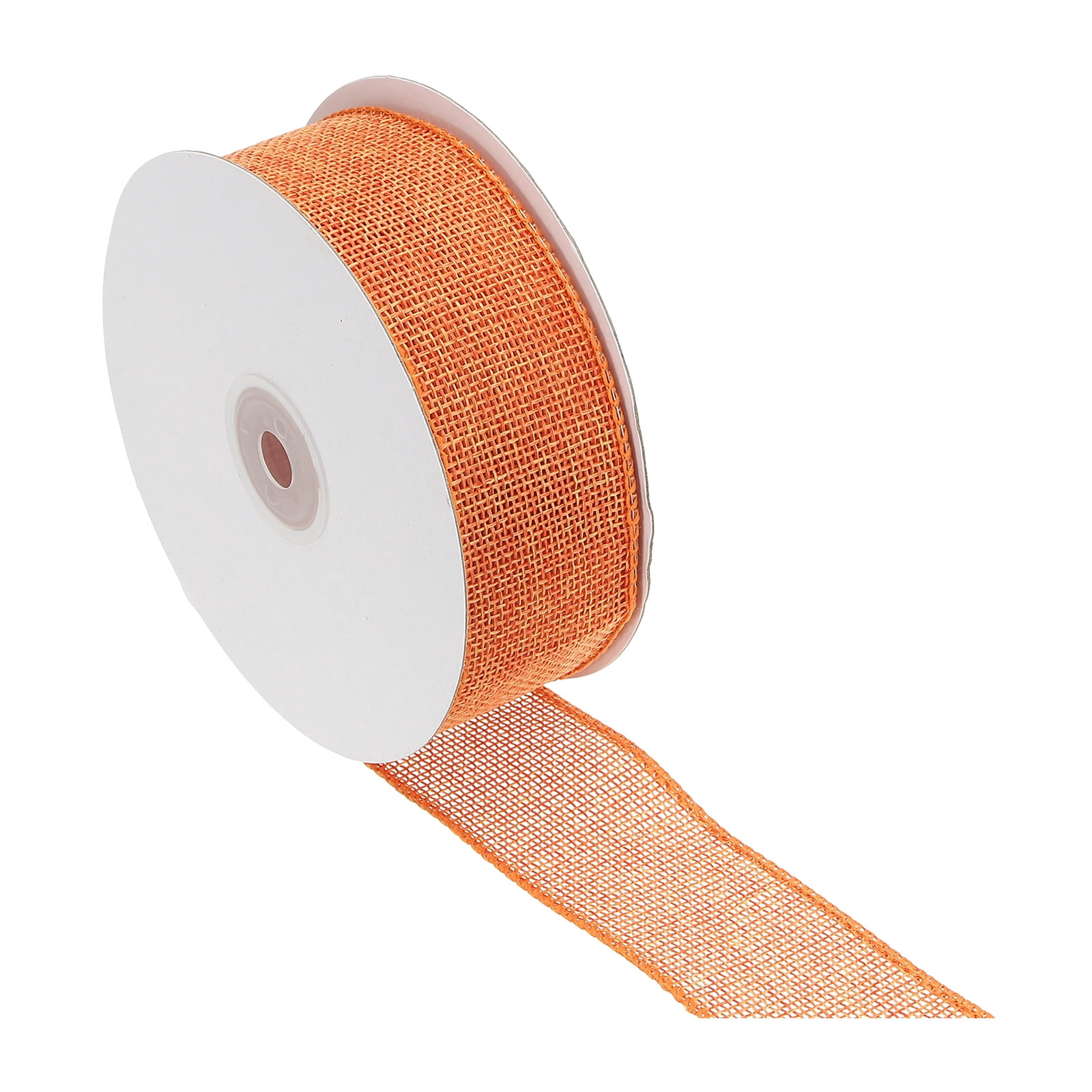 Uxcell Burlap Fabric Ribbon Burlap Wired Edge Ribbon Wired Decorative ...