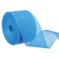 thumbnail image 1 of Uxcell Burlap Ribbon, Polyester Ribbon for Gift Wrapping Home Wedding Decor Sky Blue, 1 of 5