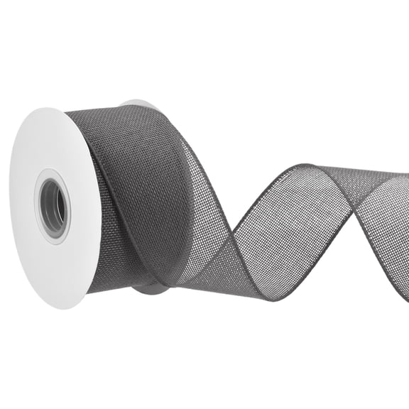 Uxcell Burlap Wired Ribbon, (2 Inch, 20 Yard, Gray), Wired Edge Ribbon