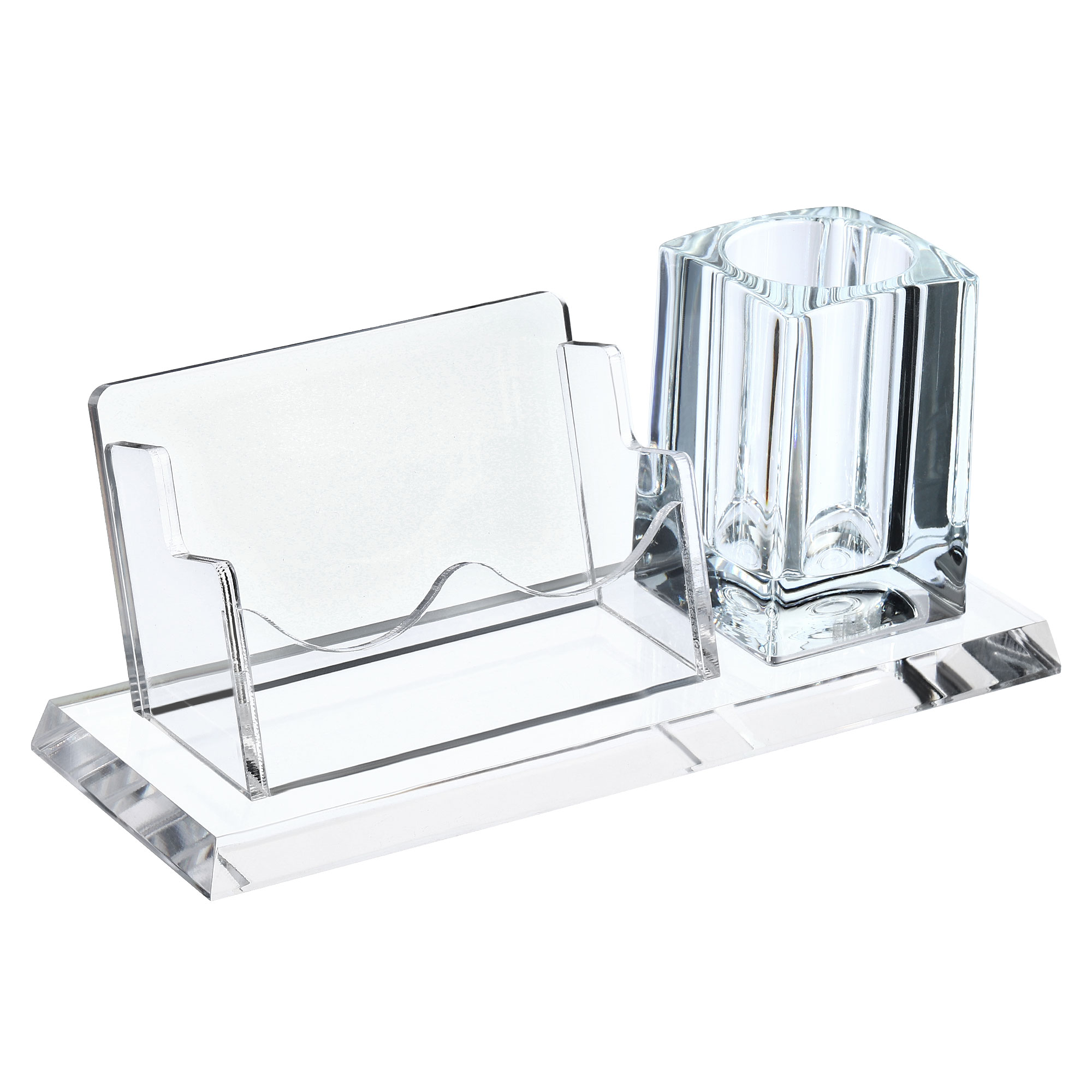 Uxcell Business Card Holder Acrylic 1 Slot Desktop Card Display Stand ...