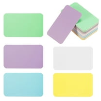 Uxcell 3.5" x 2" Blank Paper Business Cards Small Index Flash Cards Message Note Card, Assorted Colors 100 Pack