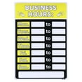 thumbnail image 1 of Uxcell Business Hour Sign Adhesive with Number Sticker and Open/Close Door Hanger Yellow 1 Set, 1 of 6