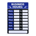 thumbnail image 1 of Uxcell Business Hour Sign Self Adhesive Operation Hour Decor with Number Sticker Blue 1 Set, 1 of 6