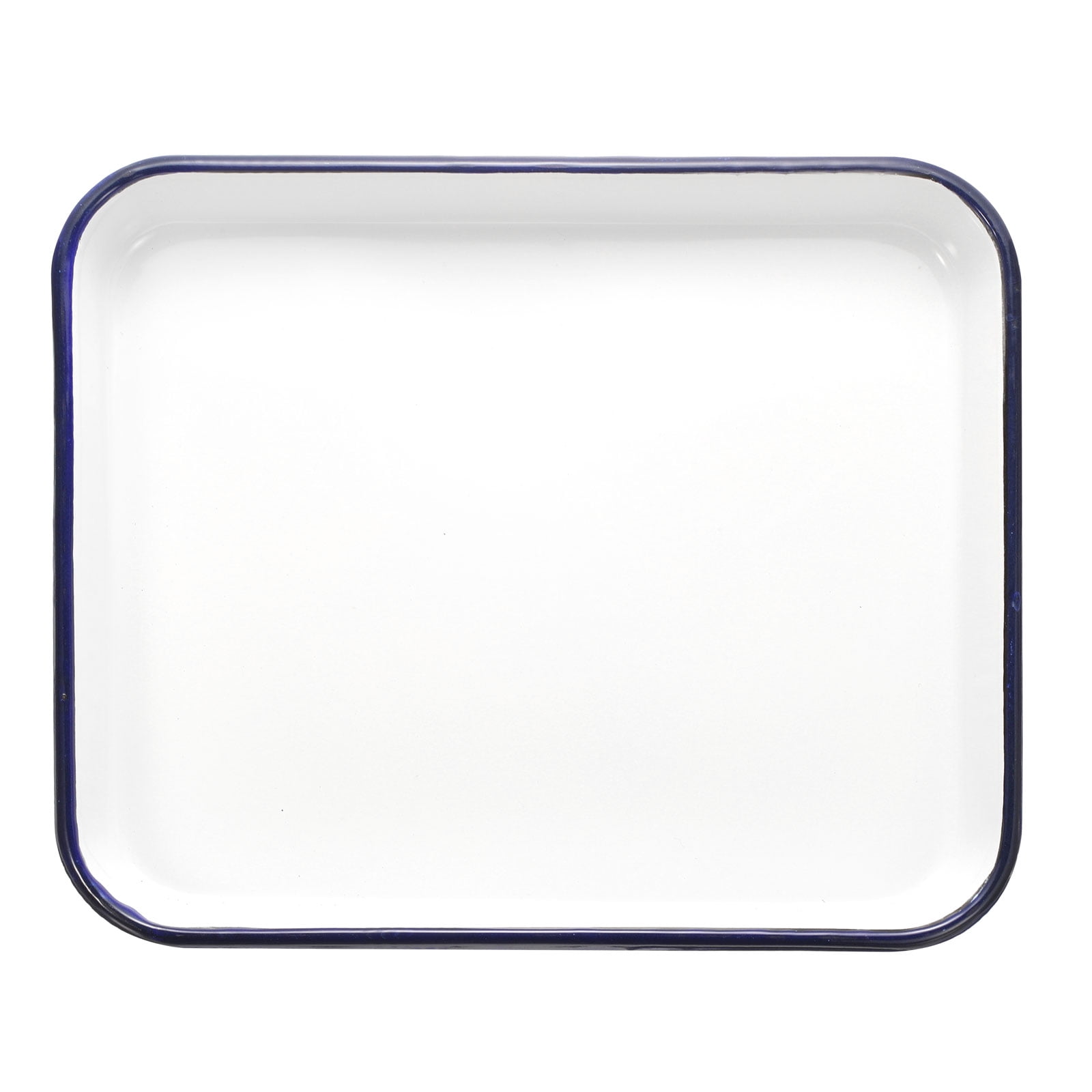 Uxcell Butcher Tray Palette 12" x 9.8" Metal Triple Enamel Coated Rectangular Tray Artist Painter Painting Tool for Art Paint Acrylic Watercolor Mixing