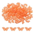 thumbnail image 1 of Uxcell Butterfly Beads, 100Pcs Crystal Butterfly Beads Translucent Czech Glass Beads, Orange Red, 1 of 6