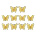 thumbnail image 1 of Uxcell Butterfly Iron on Patches, Embroidered Sew on Applique Repair Patch for Backpacks Clothing Shoes Gold, 1 of 6