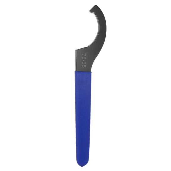 Uxcell C Hook Spanner Wrench for Lathe Clamping 78-85 Collet Chuck Nut With Blue Non-slip Handle