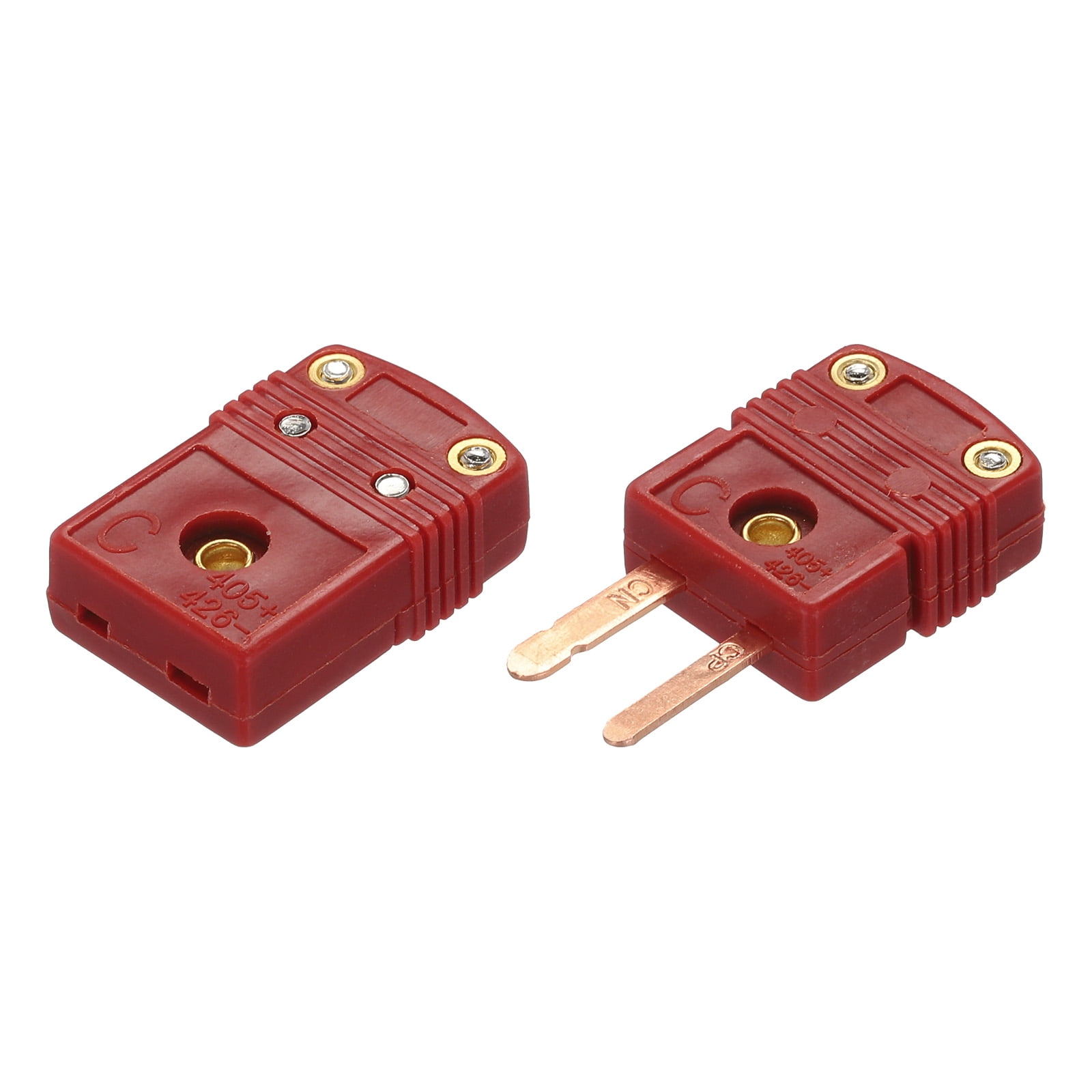 Msle Plug Adapter Uxcell C Type Thermocouple Wire Connectors Female Male Plug Adapter ...