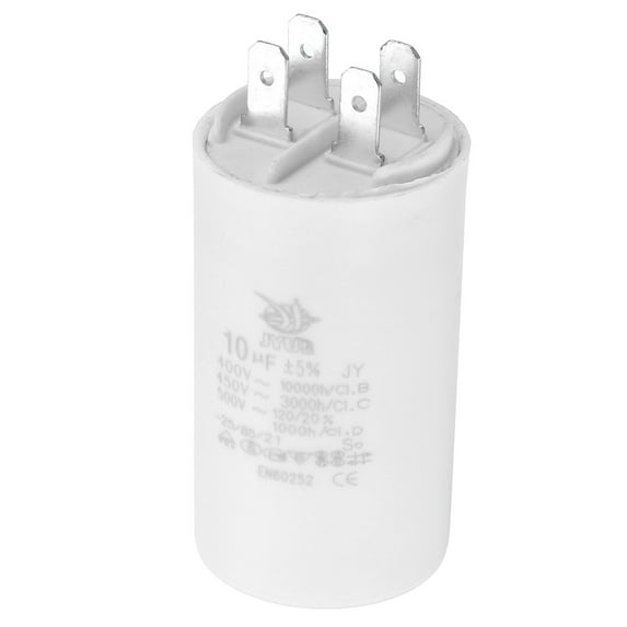 Uxcell CBB60 10uf Run Capacitor,AC450V 4Pin Double Insert for Motor Star 64x35mm