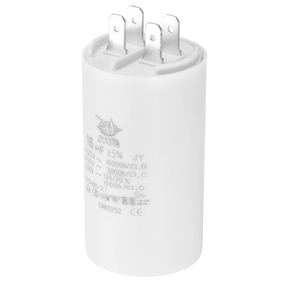 Uxcell CBB60 16uf Run Capacitor,AC450V 4Pin Double Insert for Motor Star 72x40mm