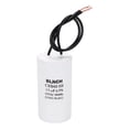 thumbnail image 1 of Uxcell CBB60 Running Capacitor, 15uF 450V 2 Wire Electric Air Compressor Motor Run Starting Capacitor for Washing Machine, Refrigerator, Air Conditioner, White, 1 of 6