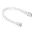 thumbnail image 1 of Uxcell CPU Power Cable 12 Inch(30cm) 18AWG EPS-12V, 1Pcs CPU 8 Pin Male to 8 Pin(4+4 Detachable) Male for Motherboard Power Adapter, White, 1 of 7