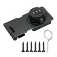 thumbnail image 1 of Uxcell Cabinet Combination Lock, Double Hole Cabinet Password Hasp Locks with 3 Digit Password for Cabinet, Black, 1 of 6