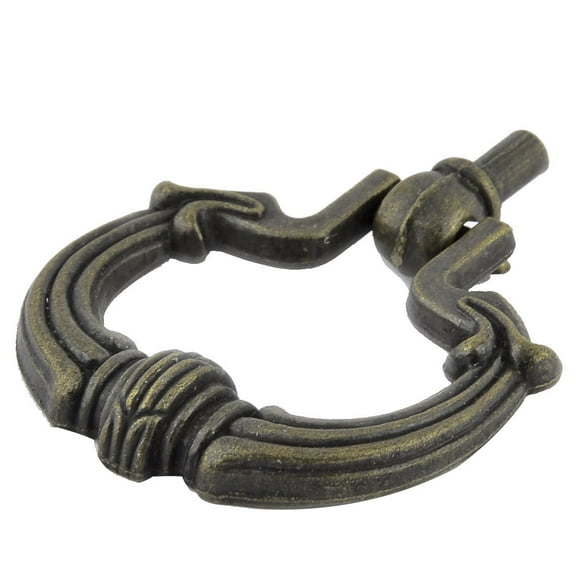 Uxcell Cabinet Drawer Door Metal Retro Ring Shape Pull Handle Bronze Tone