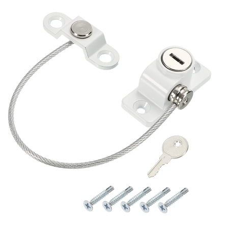 Uxcell Cabinet Locks Keyed 180mm Long String 52x22mm White