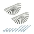 thumbnail image 1 of Uxcell Cabinet Pull Handles, Zinc Alloy Modern Drawer Pulls for Kitchen Cupboard Dresser Cabinet Hardware Silver, 1 of 7