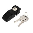 thumbnail image 1 of Uxcell Cabinets Boxes Cases Security Plastic Toggle Hasp Latch Lock Black w 2 Keys, 1 of 4