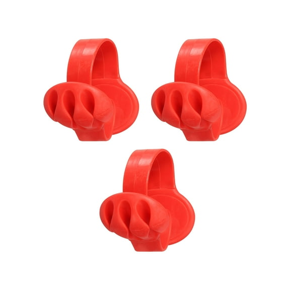 Uxcell Cable Clips, 3 Pcs Desk Cord Organizer Wire Holders, Red