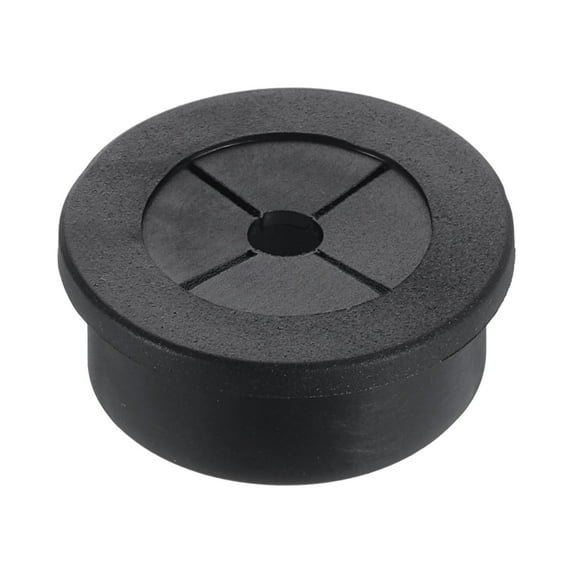 Uxcell Cable Cord Grommet, 1 1/8" Inch (28mm) Desk Grommet Flexible Rubber Grommets Wire Hole Cover Pass Through for Office Computer Desk Wire Organizer, Black