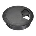 thumbnail image 1 of Uxcell Cable Hole Cover, 2" Desk Grommet for Wire Organizer Plastic Black 5 Pcs, 1 of 4