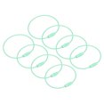 thumbnail image 1 of Uxcell Cable Key Rings 160mm Wire Keychain Twist Loops Light Green 8 Pack, 1 of 6