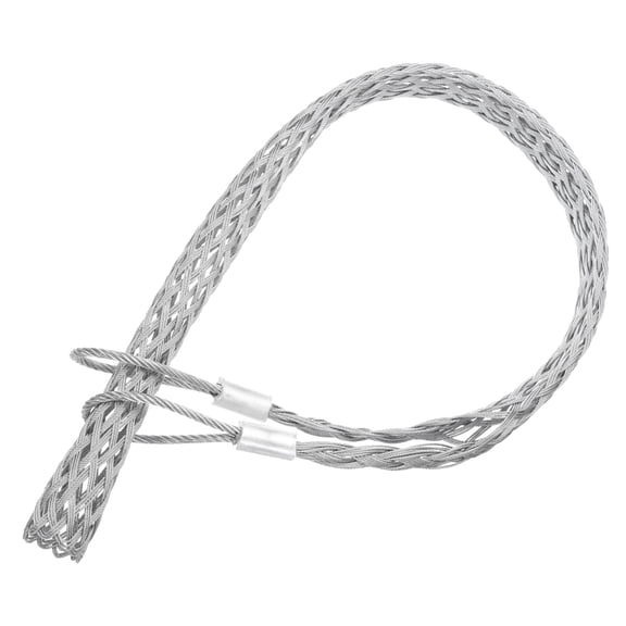 Uxcell Cable Pulling Grip for 114-127mm Cable 200cm Wire Mesh Puller Socks Grip Double Head,1 Pcs