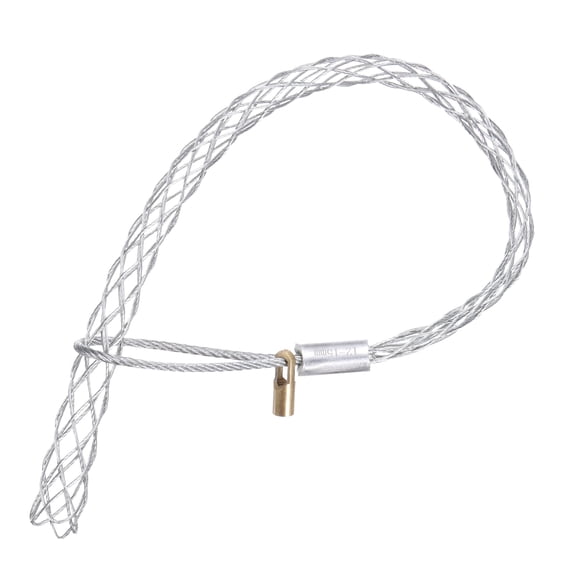 Uxcell Cable Pulling Grip for 20-25mm Cable,with 4.2mm Nut 53cm Wire Mesh Puller Socks Grip Single Head,1 Pcs