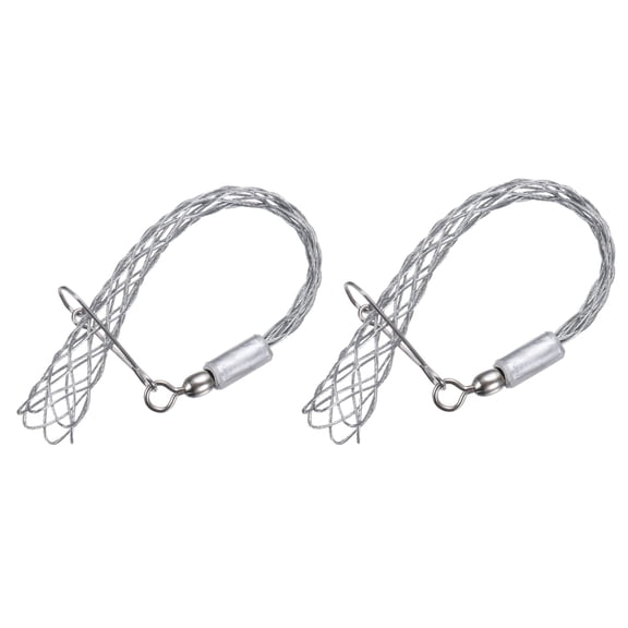 Uxcell Cable Pulling Grip for 9-12mm Cable 20,21cm Small Rotating Wire Mesh Puller Socks Grip Single Head,2 Pcs