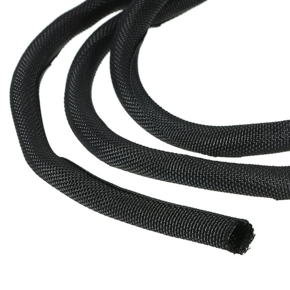 Uxcell Cable Sleeve, Wire Manager Cord Protector for Computer Wire Organizer Black 6.6 Ft x 0.31"