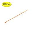 thumbnail image 1 of Uxcell Cable Ties Cable Zip Ties Adjustable Cable Tie Wraps Self-Locking Nylon  5.9" x  0.1" Orange 200pcs, 1 of 5