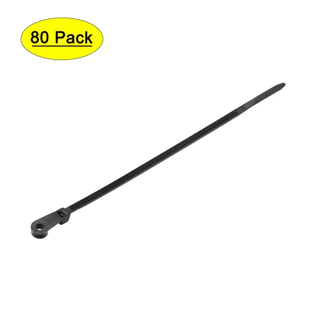Uxcell Cable Zip Ties Adjustable Cable Tie 6 Inch Screw Hole Nylon Wire