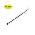 thumbnail image 1 of Uxcell 300pcs Cable Zip Ties Plastic Self-Locking Nylon Tie Cables Wrap Brown 100mm x 2.5mm, 1 of 5
