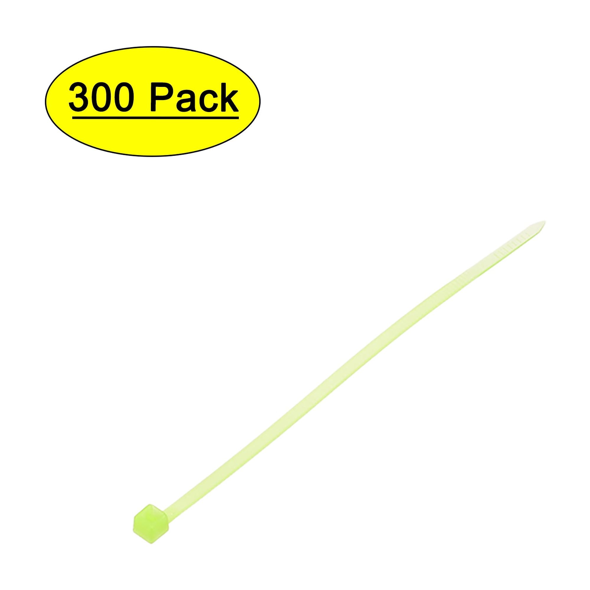 Fascette Fermacavo Fluorescenti In Nylon 20cm | 100 Pezzi Colorati (Blu, Rosa, Arancione, Giallo, Verde)