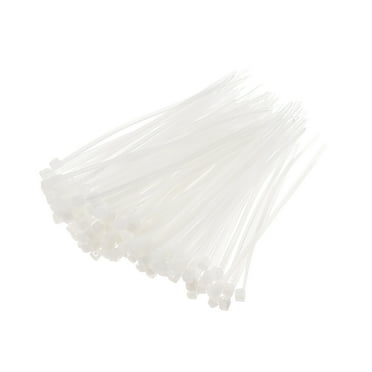 Uxcell Cable Zip Ties Plastic Self-Locking Nylon Tie Cables Wrap, White 80mm x 1.8mm
